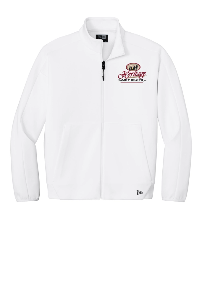 Color Image for NEA566 - New Era® Double Back Full-Zip - White - HFH - FC RC -E Dark