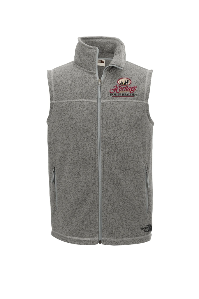 Color Image for NF0A47FA - The North Face® Sweater Fleece Vest - Tnf Medium Grey Heather - HFH - FC RC -E Dark