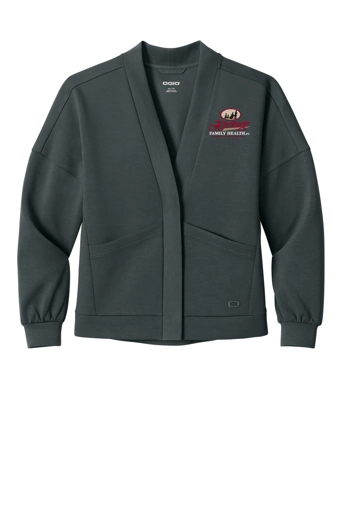 Color Image for LOG862 - OGIO® Women’s Transcend Cardigan - Tarmac Grey - HFH - FC RC -E light