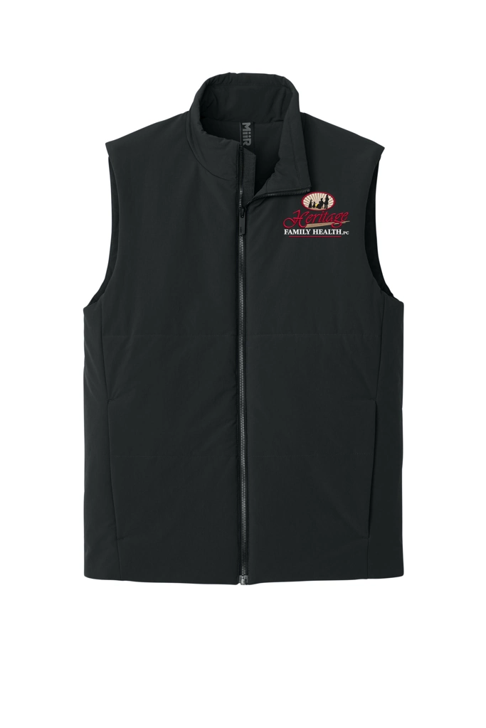 Color Image for MRA442 - MiiR® Sashiko Stretch Puffy Vest - Pitch Black - HFH - FC RC -E light