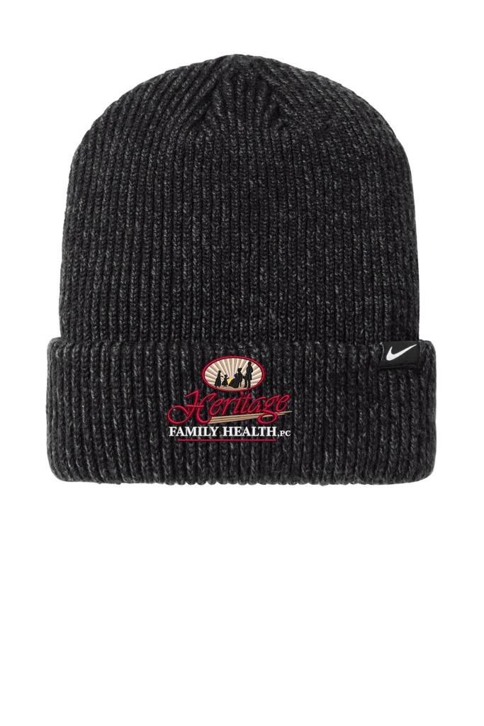 Color Image for NKFN6310 - Nike Terra Beanie - Black Heather - HFH - FC RC -E light