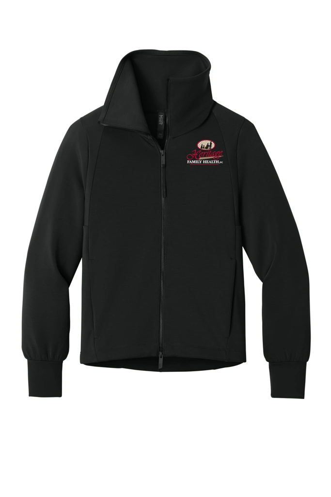 Color Image for MRAW222 - MiiR® Women’s Kumo Full-Zip - Pitch Black - HFH - FC RC -E light