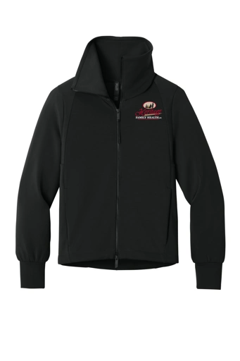 Color Image for MRAW222 - MiiR® Women’s Kumo Full-Zip - Pitch Black - HFH - FC RC -E light